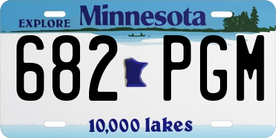 MN license plate 682PGM