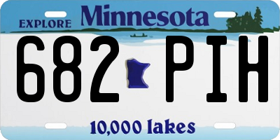 MN license plate 682PIH