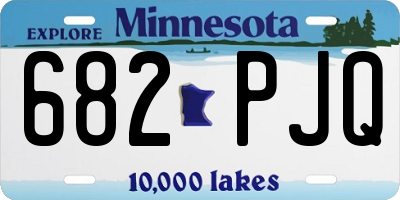 MN license plate 682PJQ