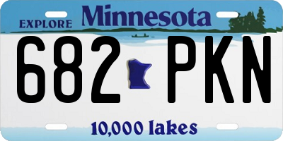 MN license plate 682PKN