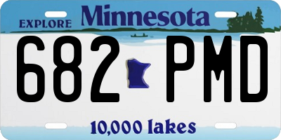 MN license plate 682PMD