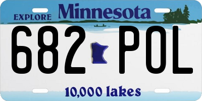 MN license plate 682POL