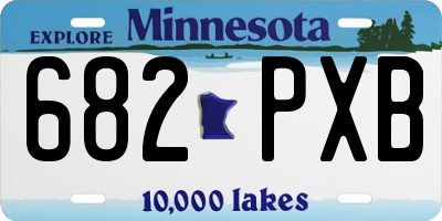 MN license plate 682PXB