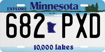 MN license plate 682PXD