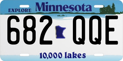 MN license plate 682QQE