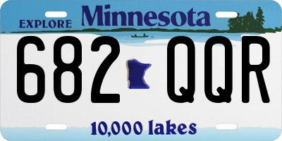 MN license plate 682QQR
