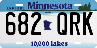 MN license plate 682QRK
