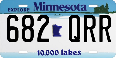 MN license plate 682QRR