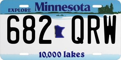MN license plate 682QRW
