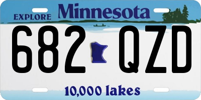 MN license plate 682QZD
