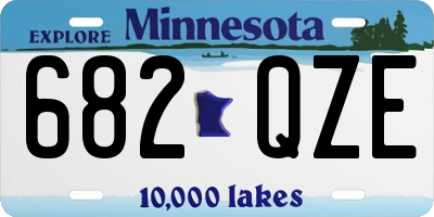 MN license plate 682QZE