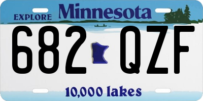 MN license plate 682QZF