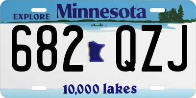 MN license plate 682QZJ