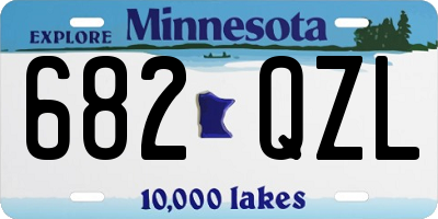 MN license plate 682QZL