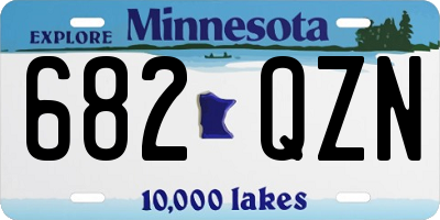 MN license plate 682QZN
