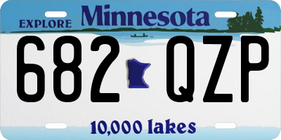 MN license plate 682QZP