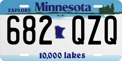MN license plate 682QZQ