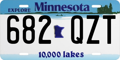 MN license plate 682QZT