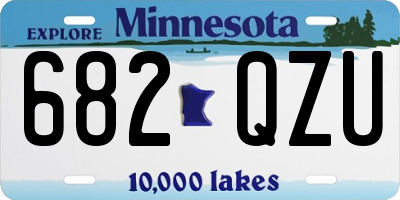 MN license plate 682QZU