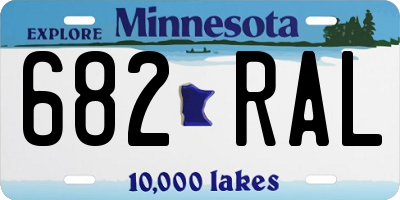 MN license plate 682RAL