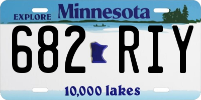 MN license plate 682RIY