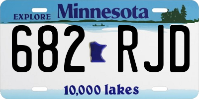 MN license plate 682RJD
