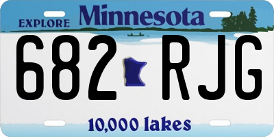 MN license plate 682RJG