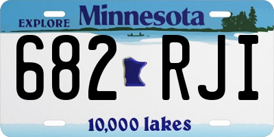 MN license plate 682RJI