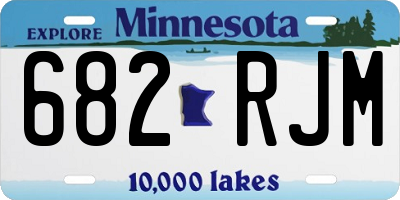 MN license plate 682RJM