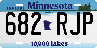 MN license plate 682RJP