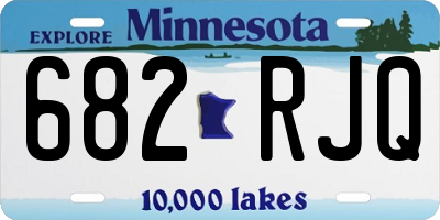 MN license plate 682RJQ