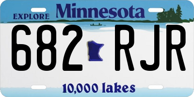 MN license plate 682RJR