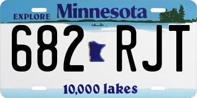 MN license plate 682RJT