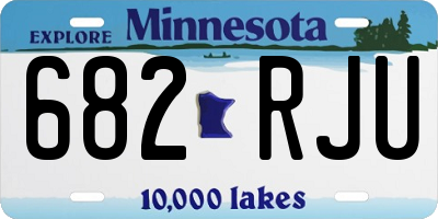 MN license plate 682RJU