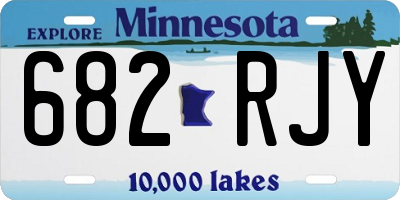 MN license plate 682RJY