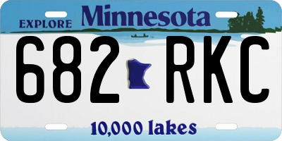 MN license plate 682RKC