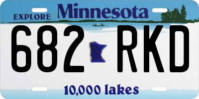 MN license plate 682RKD