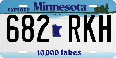 MN license plate 682RKH