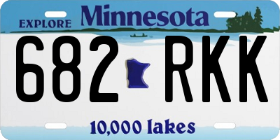 MN license plate 682RKK