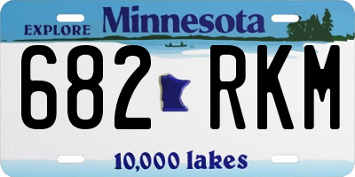 MN license plate 682RKM