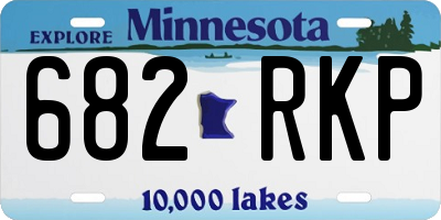 MN license plate 682RKP