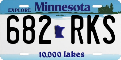 MN license plate 682RKS