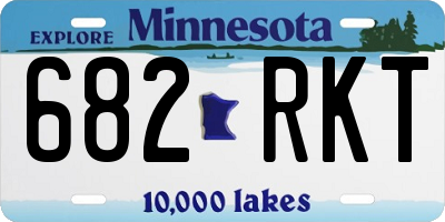 MN license plate 682RKT