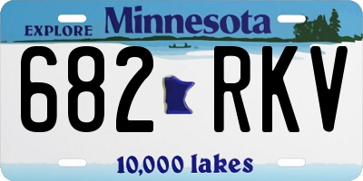 MN license plate 682RKV