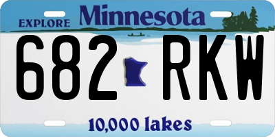 MN license plate 682RKW