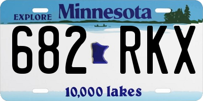 MN license plate 682RKX