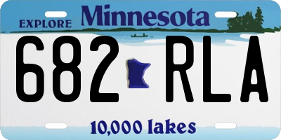 MN license plate 682RLA