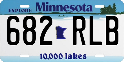 MN license plate 682RLB