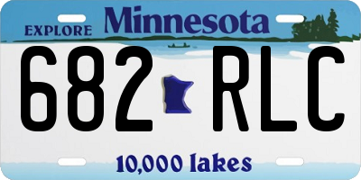 MN license plate 682RLC