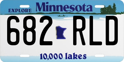MN license plate 682RLD